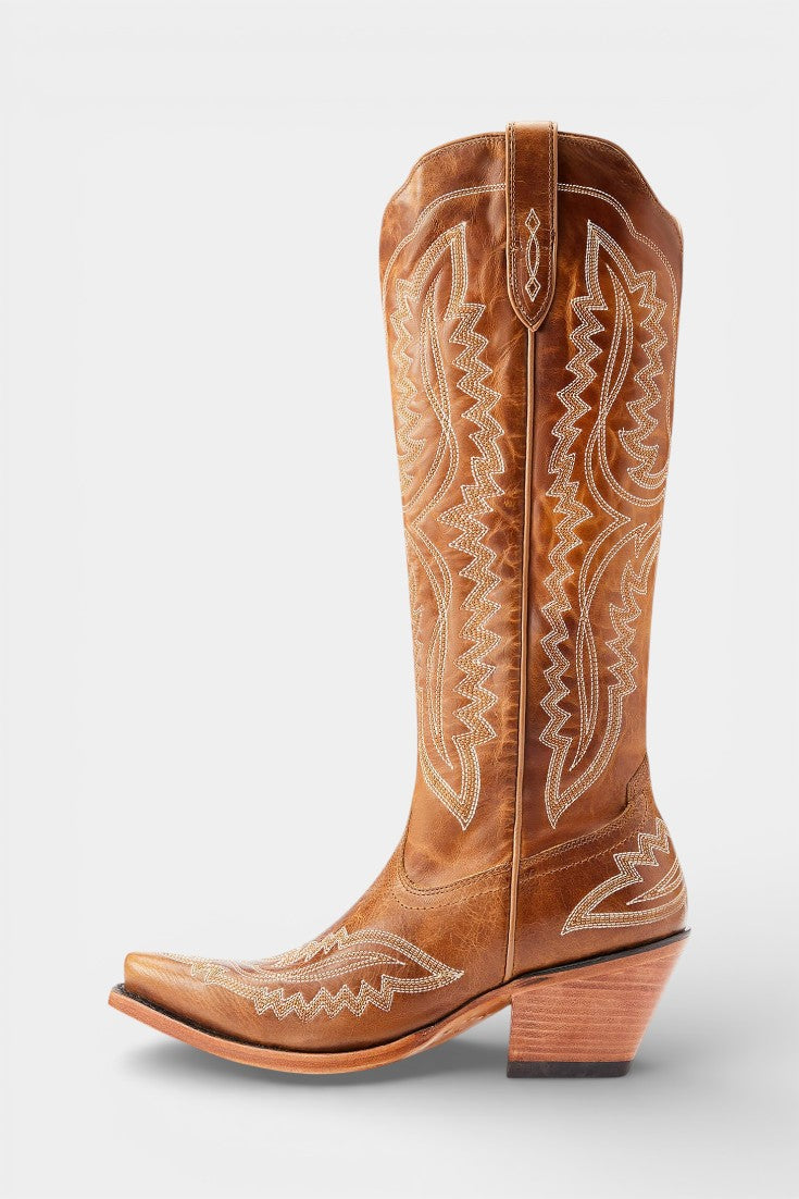 Kayla™ | Western Embroidered Pointed Toe Booties