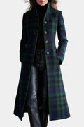 Mackenzie™ | Elegant Plaid Longline Coat