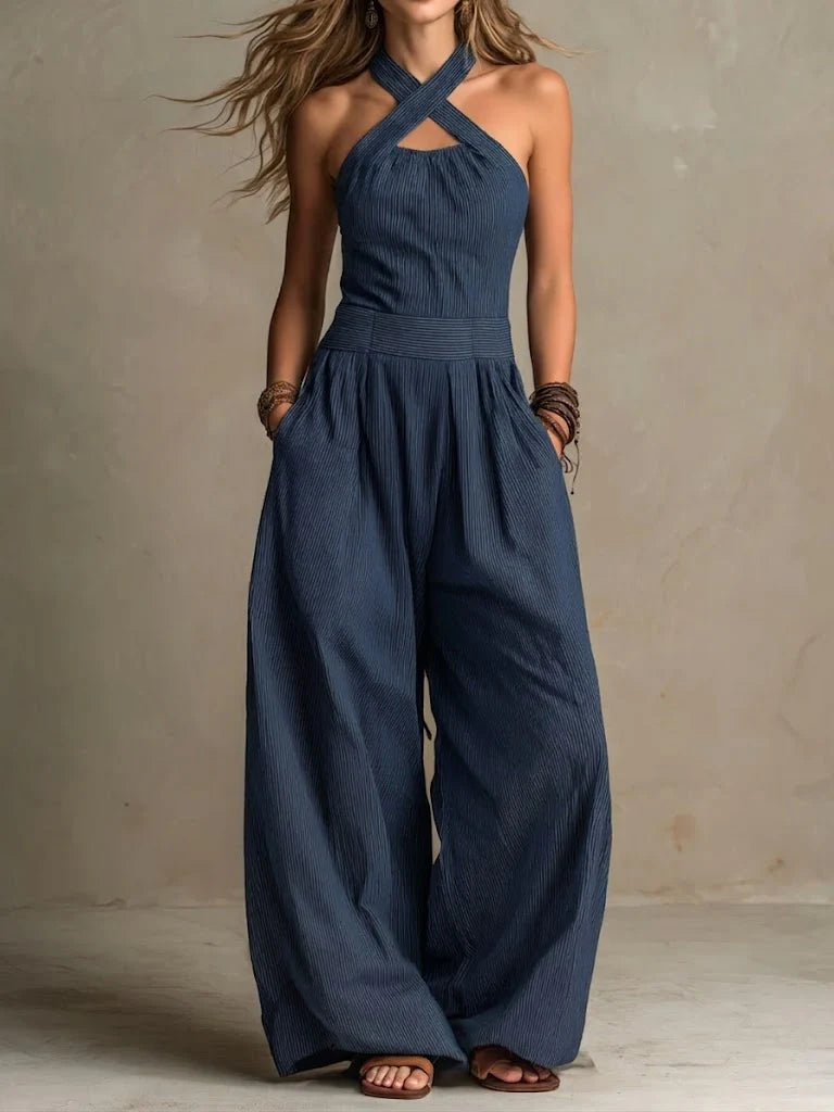 Adriana™ | Open-Back Wide-Leg Jumpsuit