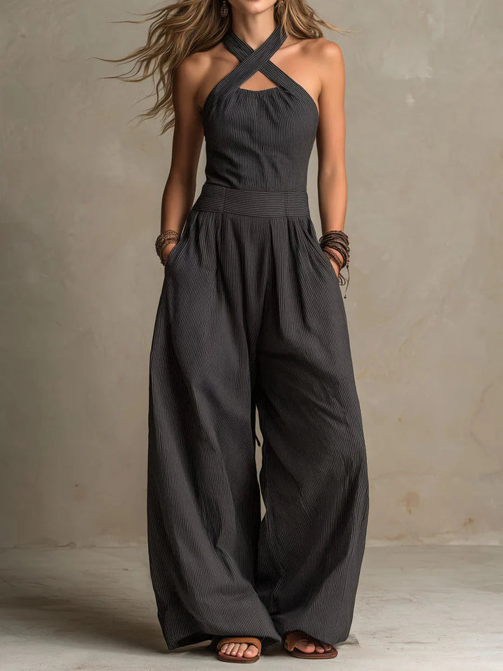Adriana™ | Open-Back Wide-Leg Jumpsuit