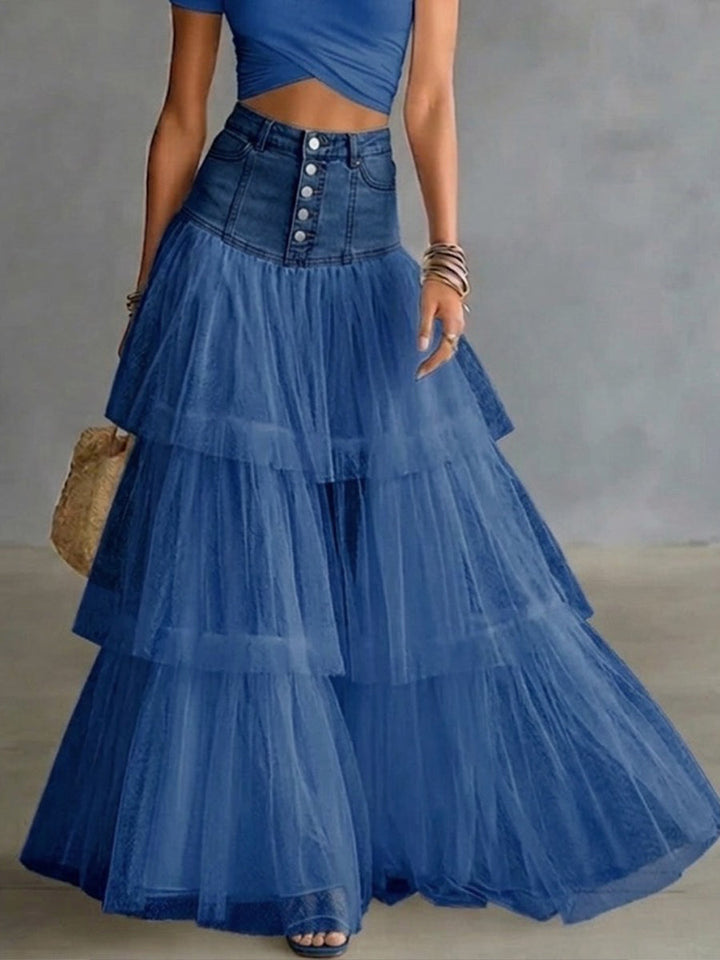 Valerie™ | Mesh Panel Skirt