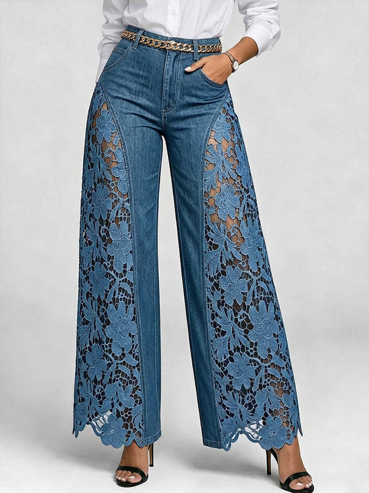 Susannah™ | Embroidered Wide-Leg Jeans