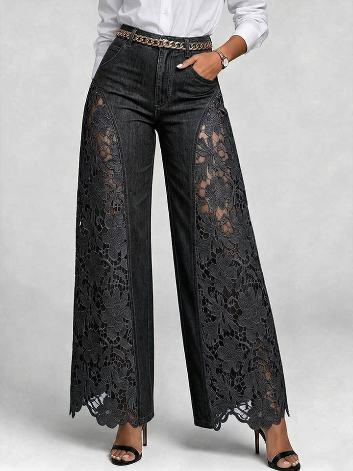 Susannah™ | Embroidered Wide-Leg Jeans