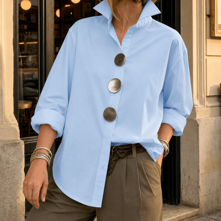 Peggy™ | Statement Button Blouse