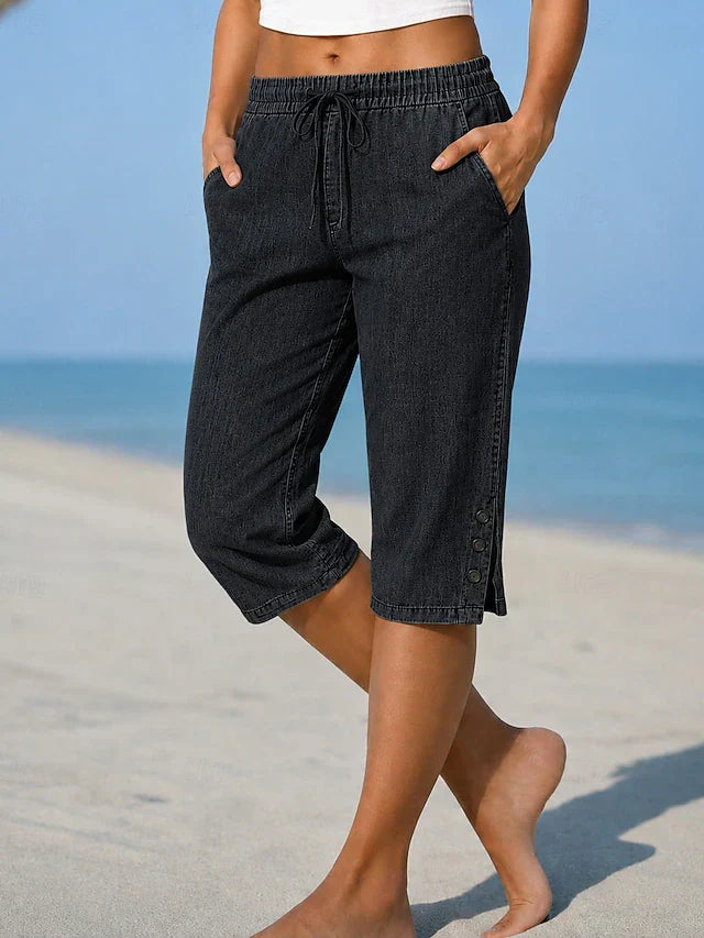 Maeve™ | High-Waisted Stretch Calf-Length Capri Pants