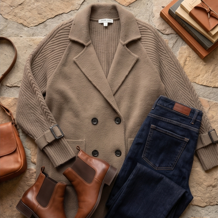 Matilda™ | Knit Sleeve Coat