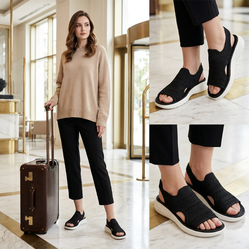 Alaina™ | Breathable Knit Platform Sandals