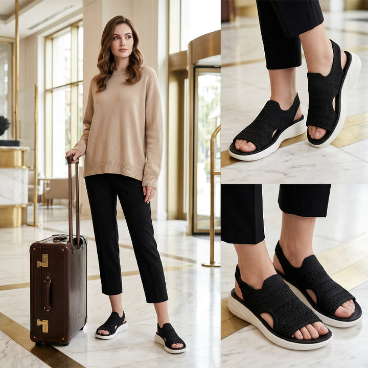 Alaina™ | Breathable Knit Platform Sandals