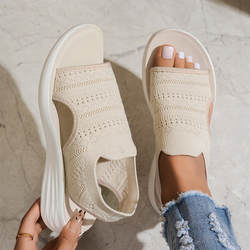 Alaina™ | Breathable Knit Platform Sandals