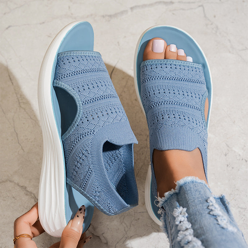 Alaina™ | Breathable Knit Platform Sandals