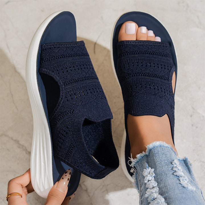 Alaina™ | Breathable Knit Platform Sandals