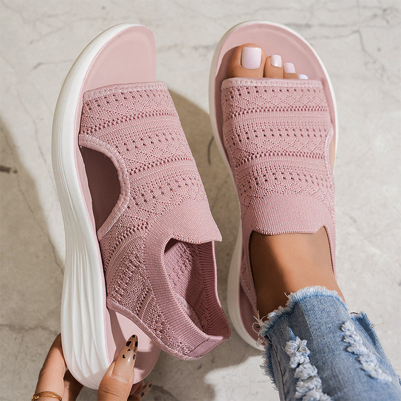 Alaina™ | Breathable Knit Platform Sandals