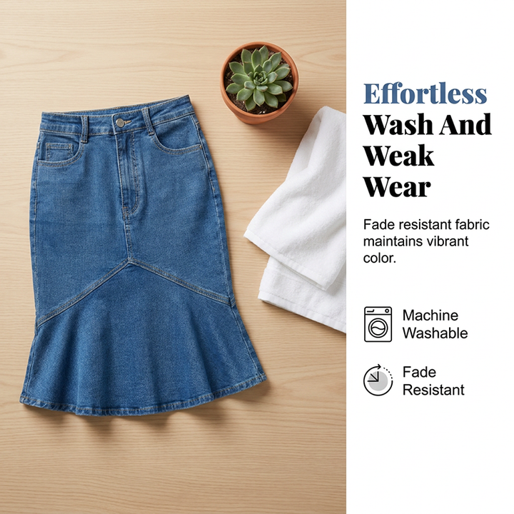 Kaylee™ | High-Waisted Midi Skirt