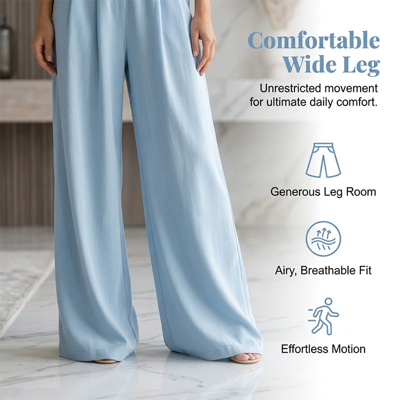 Natalie™ | V-Neck High-Waist Wide-Leg Jumpsuit