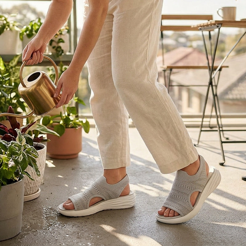 Alaina™ | Breathable Knit Platform Sandals