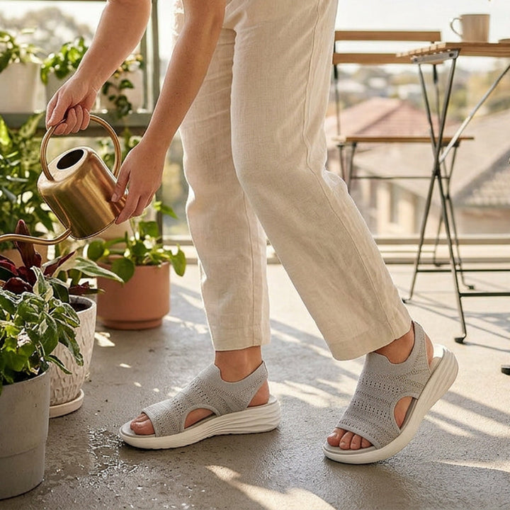 Alaina™ | Breathable Knit Platform Sandals
