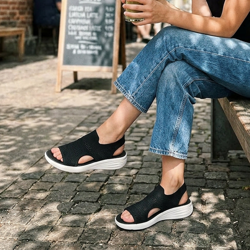 Alaina™ | Breathable Knit Platform Sandals