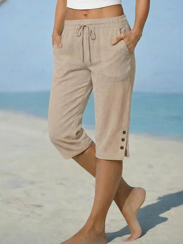Maeve™ | High-Waisted Stretch Calf-Length Capri Pants
