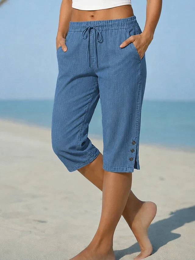 Maeve™ | High-Waisted Stretch Calf-Length Capri Pants